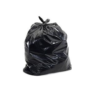 General Purpose Flat Packed Waste Refuse Sacks Heavy Duty Black 18x29x39" (Case 200)