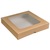 Kraft Window Cake Box 8x8x1.5" (Case 200)