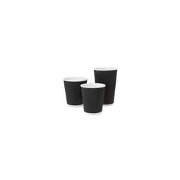 Ripple Double Wall Cup Black 16OZ (Case 500)