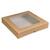 Kraft Window Cake Box 8x8x2" (Case 175)