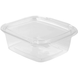 Square Salad Container Clear 375ML (Case 294)