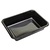 cPET Rectangular Food Produce Tray 2 Compartment Black  220x150x45MM (Ccase 360)