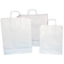 Paper Bag with Twist Handle White 230x90x310MM (Case 125)