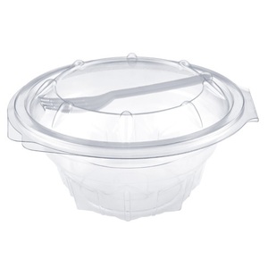 Oval Salad Container Clear 375ML (Case 400)