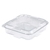 Shallow Hinged Salad Container Clear 375ML (Case 600)