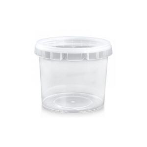 Ringlock Tub and Lid c/w Handle Clear 1180ML (Case 170)