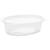 Oval Hinged Salad Container Clear 250ML (Case 600)
