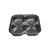 Pork Pie Tray Four Cavity Clear 163x163x36MM (Case 1620)