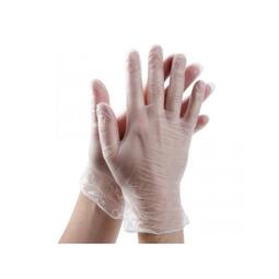 Powdered Vinyl Gloves Clear Large (Case 100)
