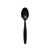 Reusable Plastic Teaspoon Black (Case 1000)