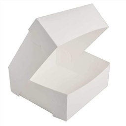 Self-Locking Cake Box White 7x7x3" (Case 250)