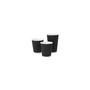 Ripple Double Wall Cup Black 16OZ (Case 500)