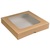 Kraft Window Cake Box 9x9x2" (Case 175)