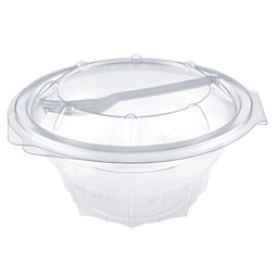 Oval Salad Container Clear 375ML (Case 400)