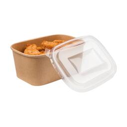 Kraft Microwave Food Lid 500ML (Case 300)