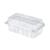 Rectangular Hinged Lid Container Clear 180x90x80MM (Case 420)
