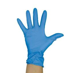 Powdered Vinyl Gloves Blue Medium (Case 100)