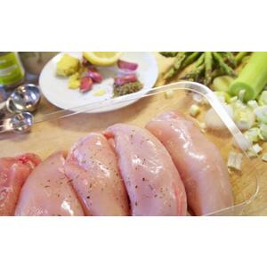 Single Cavity Food Produce Tray Soak Pad Clear 238x166x55MM (Case 400)