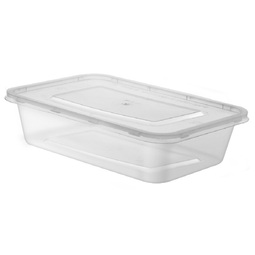 Microwavable Containers with Lid Heavy Duty 650ML (Case 250)