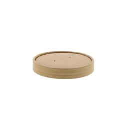 Kraft PE Lined Soup Container Lid 16OZ/ (Case 500)