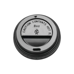 Sip Through Coffee Cup Lid Black 12OZ (Case 1000)