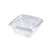 Square Salad Bowl Base & Lids Clear 375ML (Case 600)