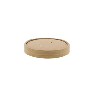Kraft PE Lined Soup Container Lid 8-12OZ (Case 500)