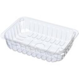 Single Cavity Food Produce Tray Clear 220x170x50MM (Case 416)