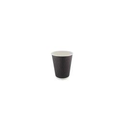 Ripple Double Wall Cup Black 12OZ (Case 500)