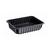 Single Cavity Food Produce Tray Black 220x170x45MM (Case 384)