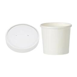Heavy Duty Food Containers and Lid Combi White 12OZ (Case 250)