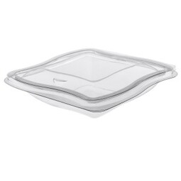 Wave Salad Container Base & Lid Clear 375ML (Case 480)