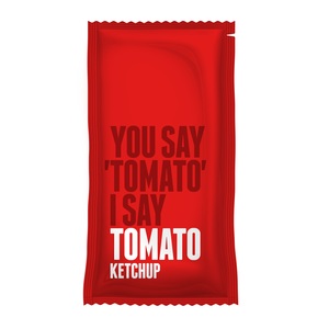 Tomato Ketchup Condiment Sachet