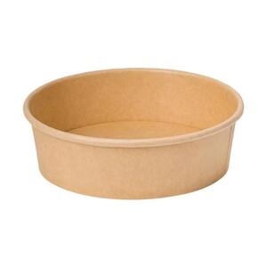 Kraft Paper Food Containers FSC Single PE 1100ML