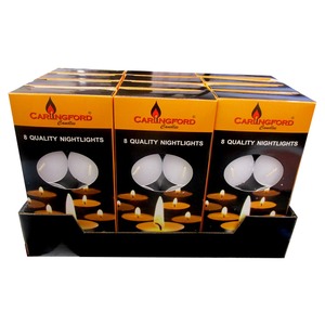 Nightlight Tealight Candles Pack 8(Case 12 Packs)