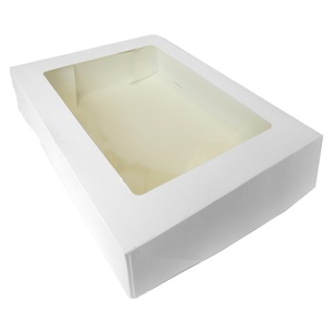 Window Cake Box White 9x9x2" (Case 150)