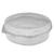 Round Hinged Container Meringue Clear 8" (Case 76)