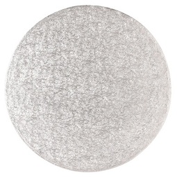 Cake Drum Round 12MM Thick Silver 8" (Case 5)