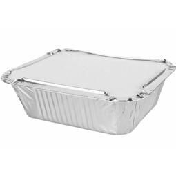 Foil Containers Lid No 2 5x4" (Case 1000)