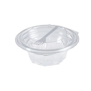 Hinged Salad Bowl Clear 600ML 140x65MM (Case 300)