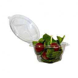 Hinged Salad Bowl Clear 250ML 93x50MM (Case 540)