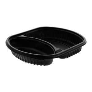 Pactiv Microwavable Tray 2 Compartment 36OZ (Case 250)
