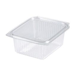 Hinged Rectangular Tub Clear 250ML (Case 600)