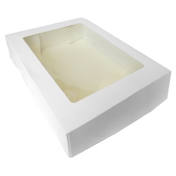 Window Cake Box White 9x9x2" (Case 150)
