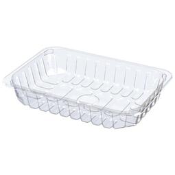 Single Cavity Food Produce Tray Clear 130x180x38MM (Case 416)
