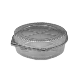 Round Hinged Container Clear 155x60MM (Case 250)