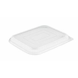 Foil Smoothwall Container Meat Pack Lid Clear 321x253MM (Case 240)