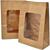 Kraft Window Donut Bag Brown 150x75x220MM (Case 250)