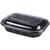 Microwavable Tray Base Black 700ML 215x150x36MM (Case 500)