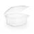 PLA Hinged Deli Pot Clear 16OZ (Case 300)